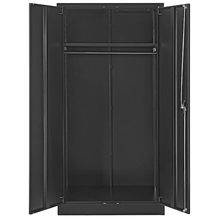 Global Industrial Wardrobe Storage Cabinet, 72 in H, 36 in W, Black 270033BK